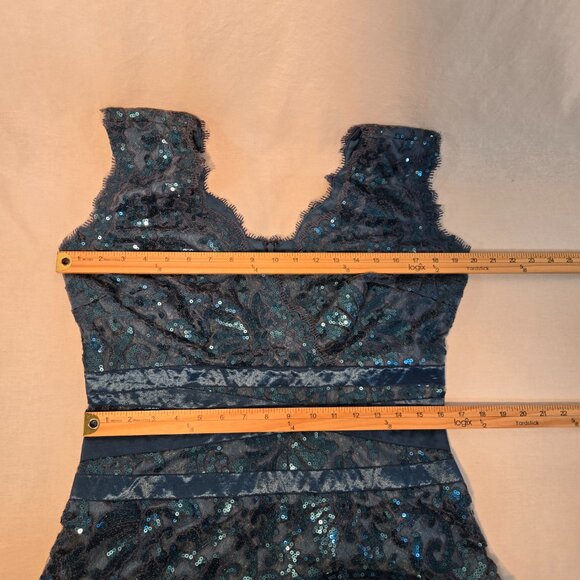 TADASHI SHOJI Special Occasions Embellished AZURE Sheath Dress Size 12 NEW TAGS! - Picture 16 of 17